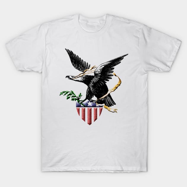 Eagle and Shield T-Shirt by Izmet